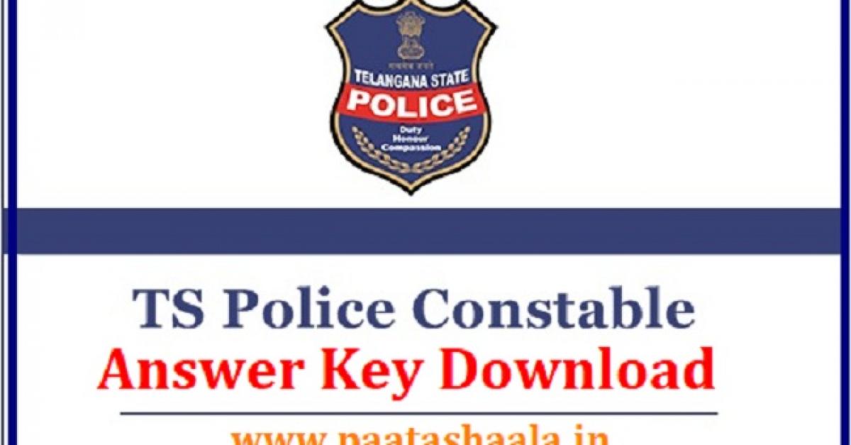 Telangana constable prelims test answer key to be released soon